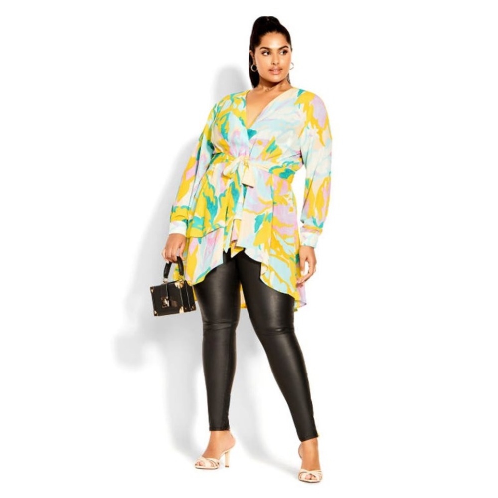 City Chic Hailey Tunic in Sweet Sorbet